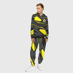 Мужской костюм с толстовкой 3D Renault - желтый - фото 2