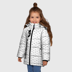 Зимняя куртка для девочек 3D Danganronpa glitch на светлом фоне: по-вертикали - фото 2