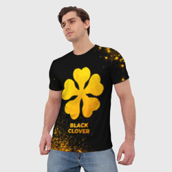 Мужская футболка 3D Black Clover - gold gradient - фото 2