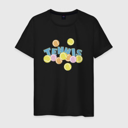 Мужская футболка хлопок Теннисные мячи
