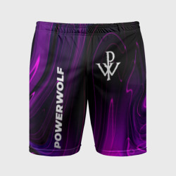 Мужские шорты спортивные Powerwolf violet plasma