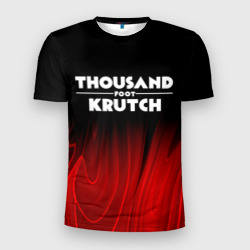 Мужская футболка 3D Slim Thousand Foot Krutch red plasma
