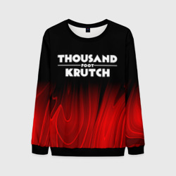 Мужской свитшот 3D Thousand Foot Krutch red plasma