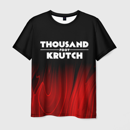 Мужская футболка 3D Thousand Foot Krutch red plasma, цвет 3D печать