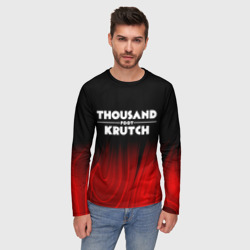 Мужской лонгслив 3D Thousand Foot Krutch red plasma - фото 2