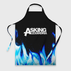 Фартук 3D Asking Alexandria blue fire