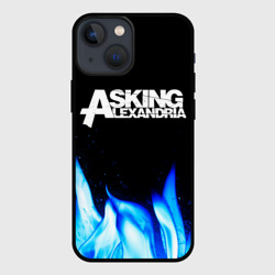 Чехол для iPhone 13 mini Asking Alexandria blue fire