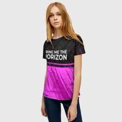 Женская футболка 3D Bring Me the Horizon rock Legends: символ сверху - фото 2