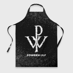 Фартук 3D Powerwolf с потертостями на темном фоне