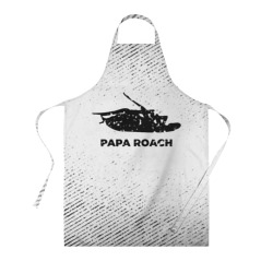 Фартук 3D Papa Roach с потертостями на светлом фоне