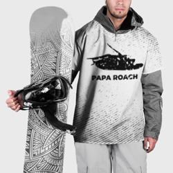 Накидка на куртку 3D Papa Roach с потертостями на светлом фоне