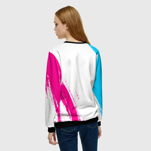 Женский свитшот 3D Evanescence neon gradient style: надпись, символ, цвет 3D печать - фото 4