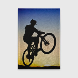 Обложка для автодокументов Прыжок велосипедиста