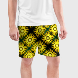 Мужские шорты спортивные Солнечные подсолнухи - фото 2