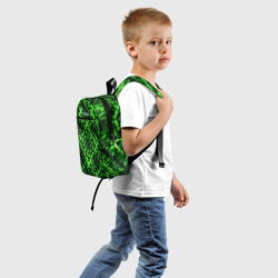 Детский рюкзак 3D Зеленые точечные ромбы - фото 2