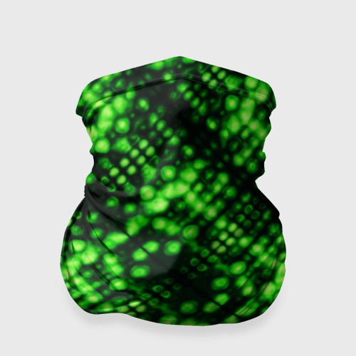Бандана-труба 3D Зеленые точечные ромбы, цвет 3D печать