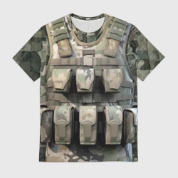 Мужская футболка 3D Бронежилет камуфляж