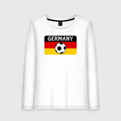 Женский лонгслив хлопок Football Germany