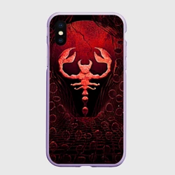 Чехол для iPhone XS Max матовый Ископаемый скорпион