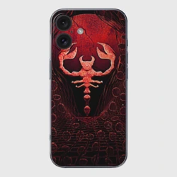 Чехол для iPhone 16 силиконовый с защитой камеры Ископаемый скорпион