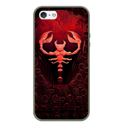 Чехол для iPhone 5/5S матовый Ископаемый скорпион