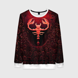 Женский свитшот 3D Ископаемый скорпион