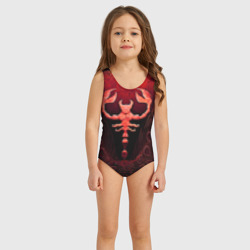 Детский купальник 3D Ископаемый скорпион