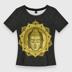 Женская футболка 3D Slim Голова Будды