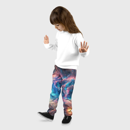 Детские брюки 3D Космические узоры необычные, цвет 3D печать - фото 3