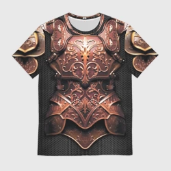 Мужская футболка 3D Кожаные доспехи