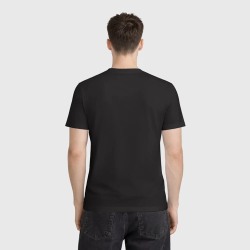 Мужская футболка 3D с принтом Победишь себя - будешь непобедим, вид сзади #2