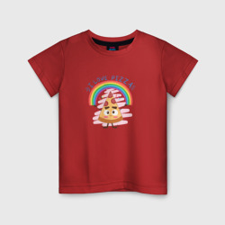 Детская футболка хлопок Я люблю пиццу или любовь к пицце