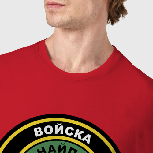 Мужская футболка хлопок Снайпер ВДВ, цвет красный - фото 6