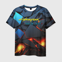 Мужская футболка 3D Cyberpunk 2077 phantom logo