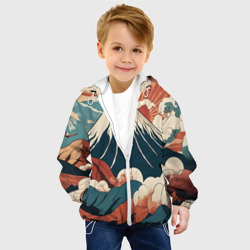 Детская куртка 3D Ретро Фудзияма - фото 2