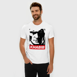 Мужская футболка хлопок Slim Obey Khabib - фото 2