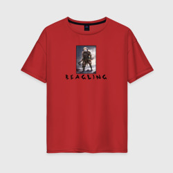 Женская футболка хлопок Oversize Beagling