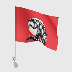 Флаг для автомобиля Годзилла японский ящер