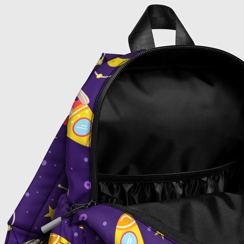 Детский рюкзак 3D с принтом Космическая тема паттерн, фото #4