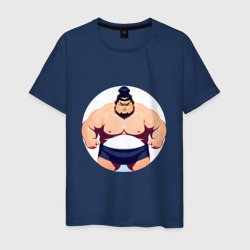 Борец сумо – Мужская футболка хлопок с принтом купить со скидкой в -20%