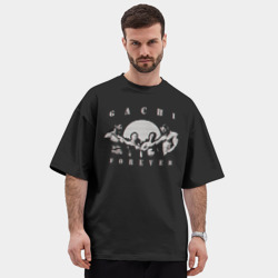 Мужская футболка Oversize хлопок premium Gachi forever: Sunset - фото 2