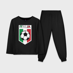 Детская пижама с лонгсливом хлопок Футбол Италии