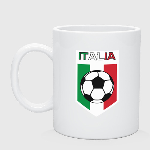 Кружка керамическая с принтом Футбол Италии, вид спереди #2