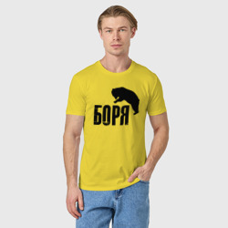 Мужская футболка хлопок Боря и медведь - фото 2