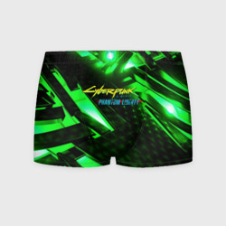 Мужские трусы 3D Cyberpunk 2077 phantom liberty neon green