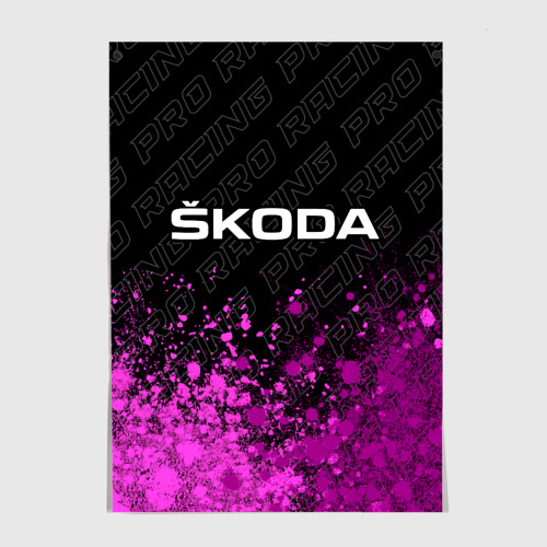 Постер Skoda pro racing: символ сверху