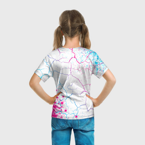 Детская футболка 3D Death Stranding neon gradient style: надпись, символ, цвет 3D печать - фото 6