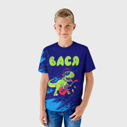 Детская футболка 3D Вася рокозавр - фото 2
