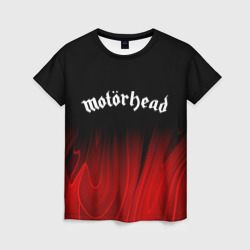 Женская футболка 3D Motorhead red plasma