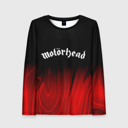 Женский лонгслив 3D Motorhead red plasma